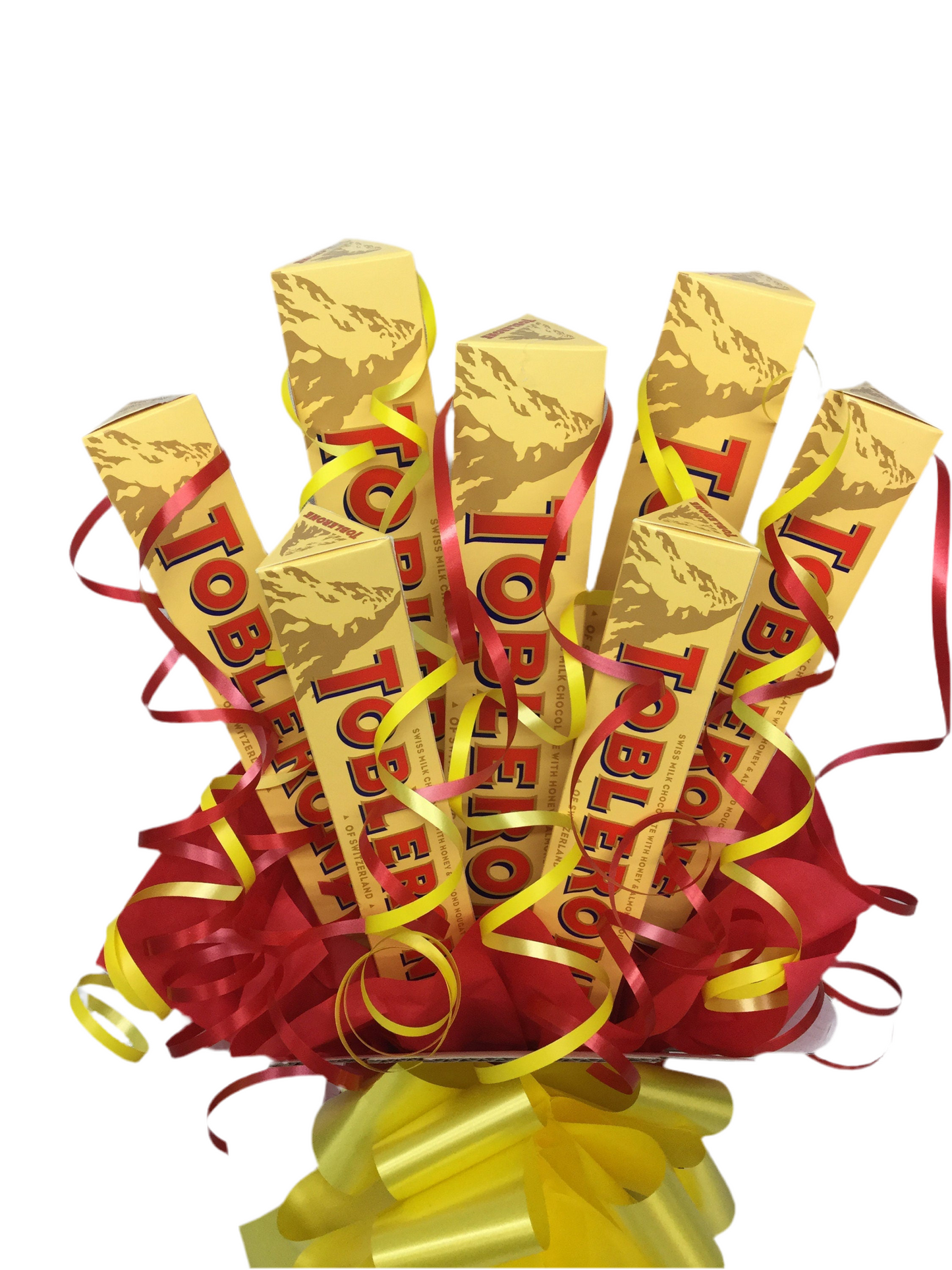 Toblerone chocolate bouquet SWEET CREATIONS sweet hamper gift party tablecentre christmas