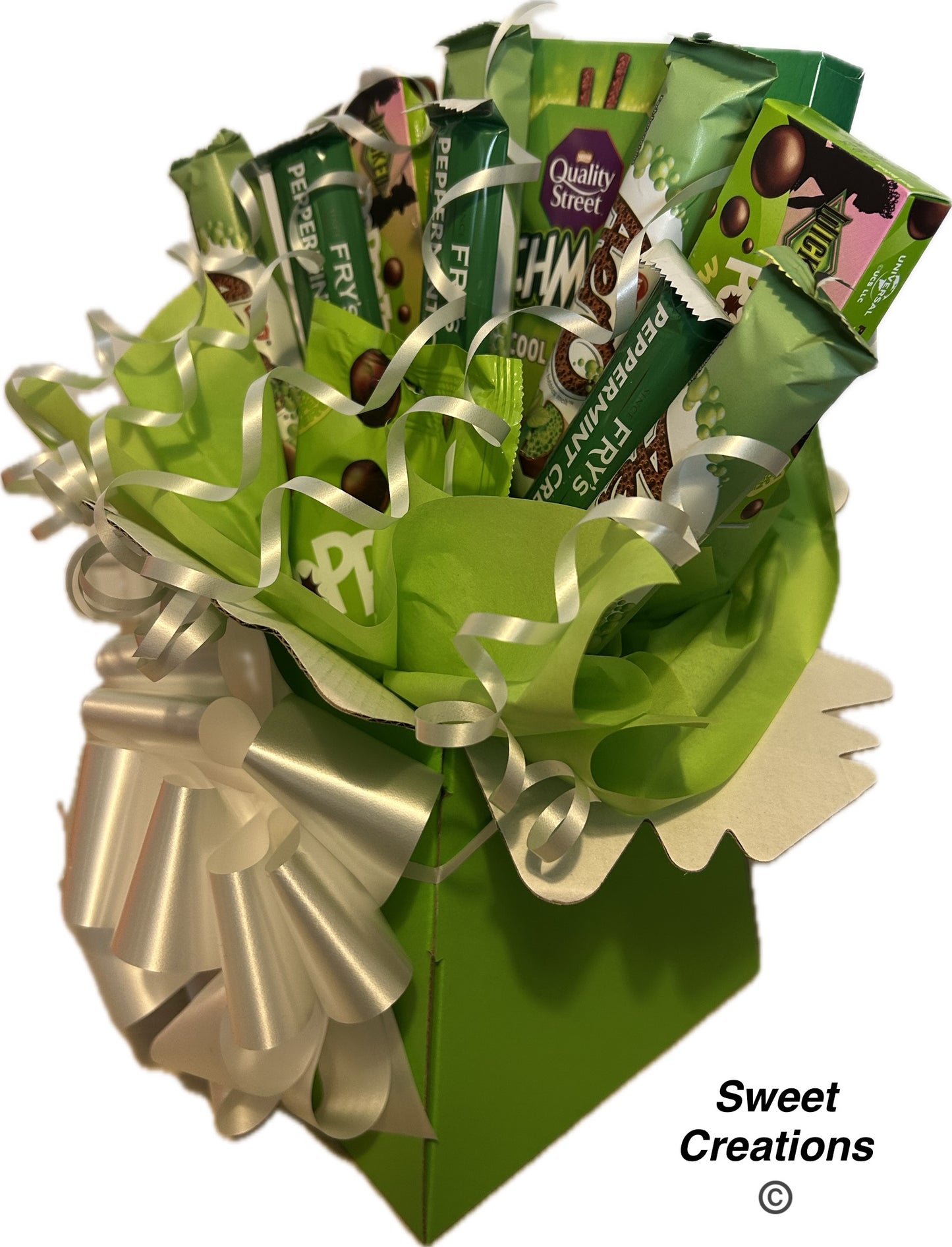 mint chocolate Bouquet SWEET CREATIONS sweet hamper gift party tablecentre christmas