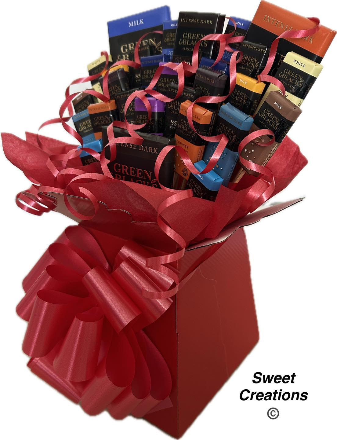 Green and blacks Chocolate Bouquet sweet creations Party gift male birthday present sweet hamper Easter Mother's Day fathers day