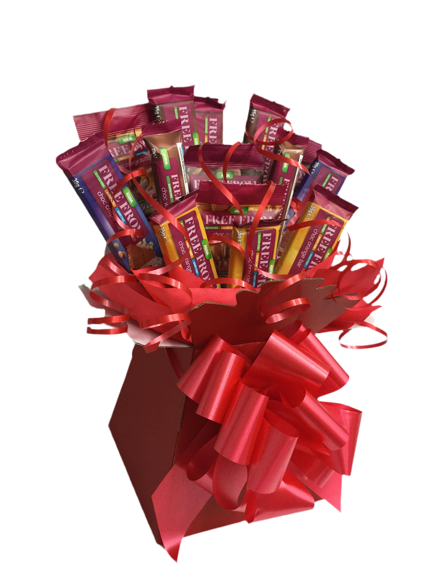 Dairy free gluten free wheat tree vegan chocolate Bouquet sweet creations Christmas party tablecentre birthday children's gift