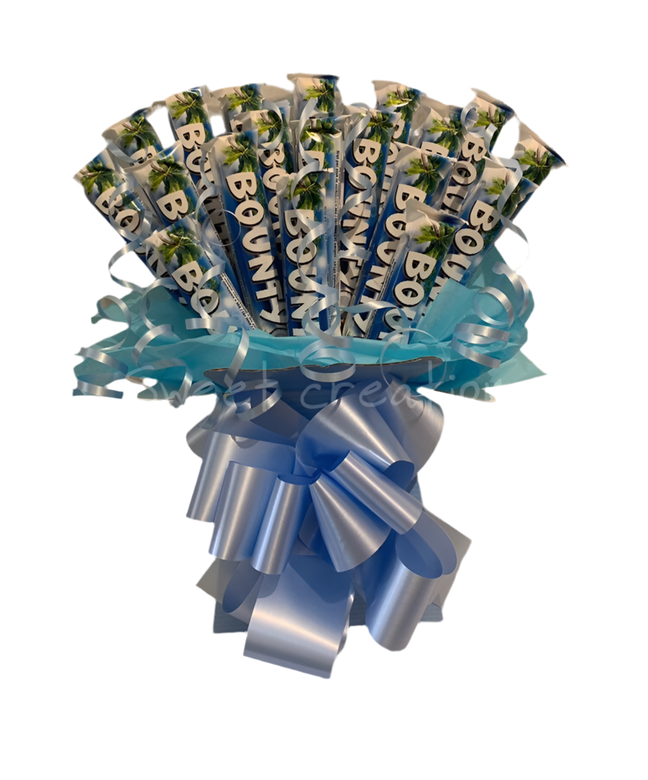Bounty Chocolate Bouquet sweet creations Party gift male birthday present sweet hamper Easter Mother's Day fathers day