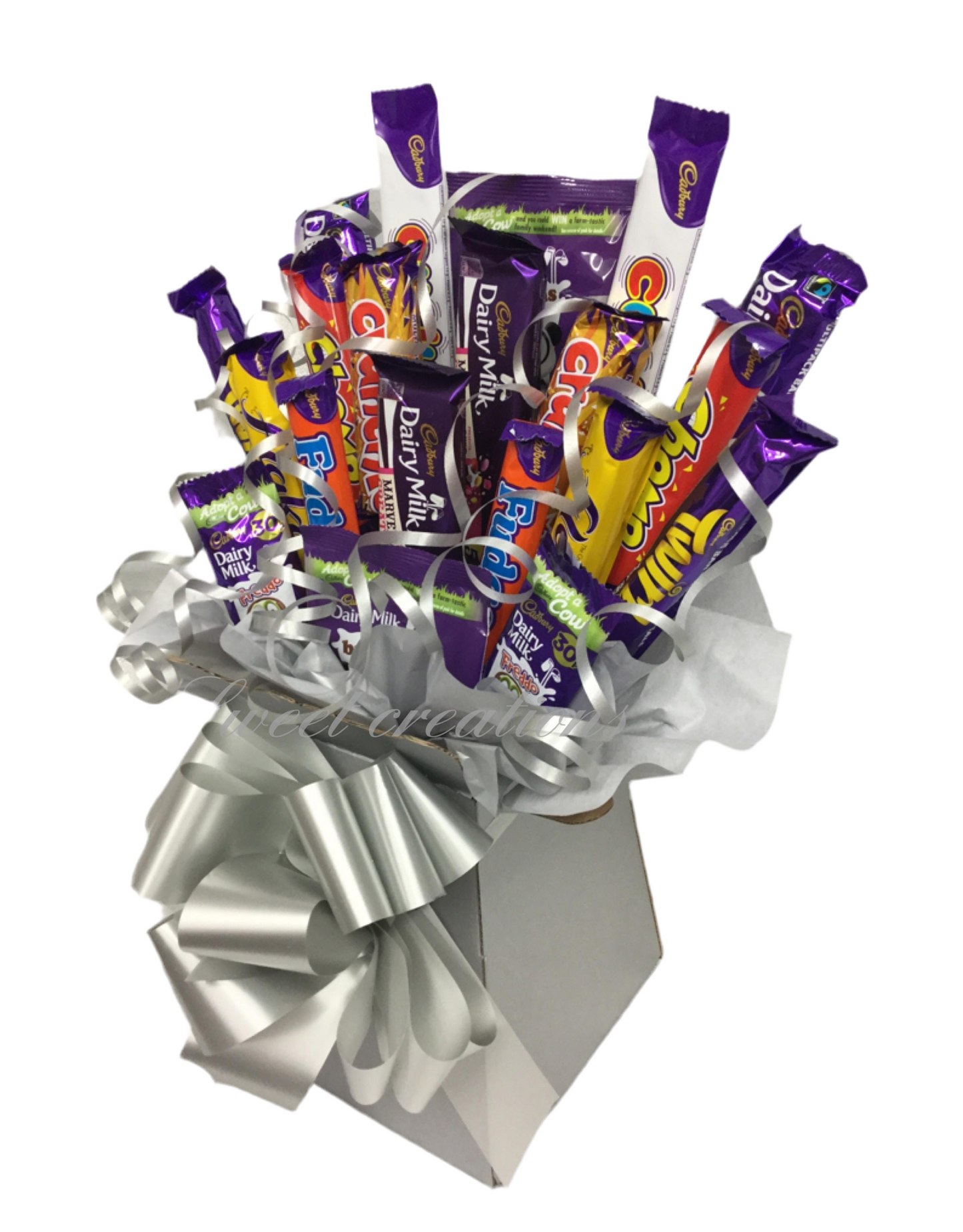 cadbury Chocolate Bouquet sweet creations sweet hamper flake dairy milk fudge buttons Teacher gift thank you