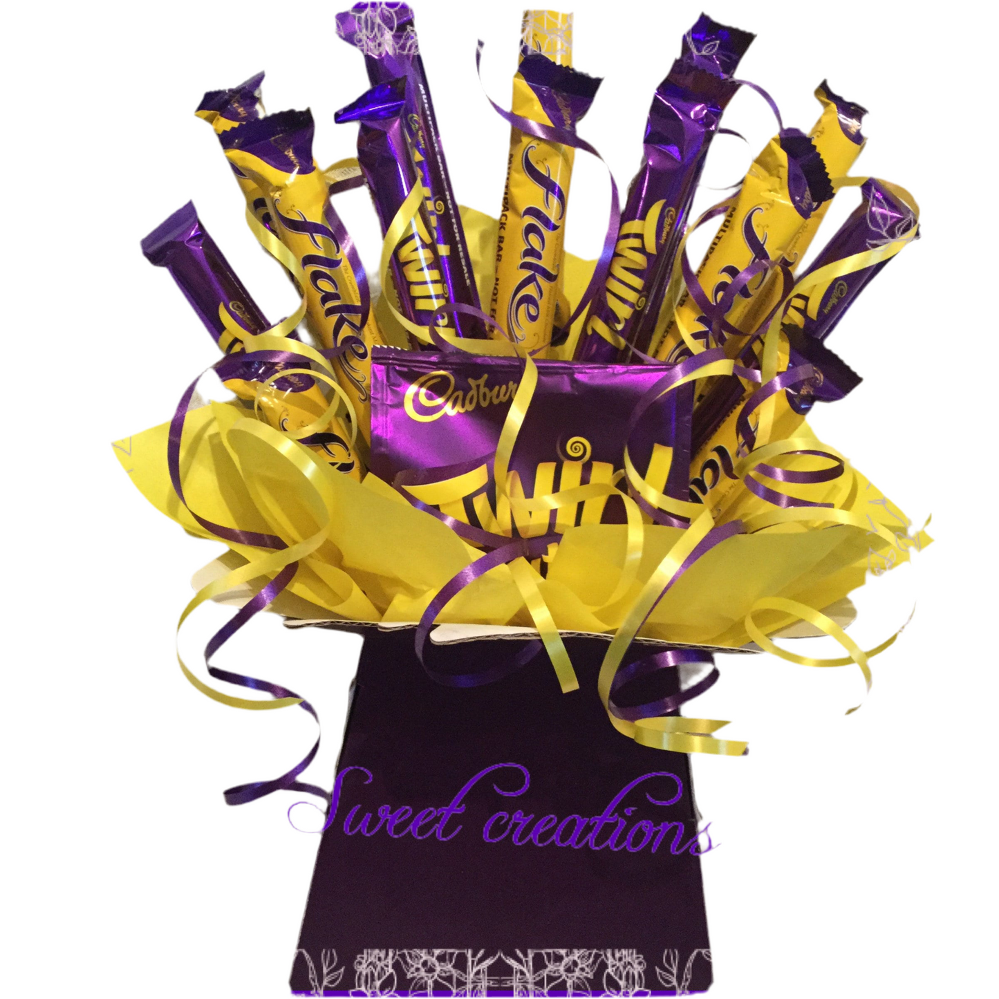 Flake and twirl  Chocolate Bouquet SWEET CREATIONS sweet hamper gift party tablecentre christmas
