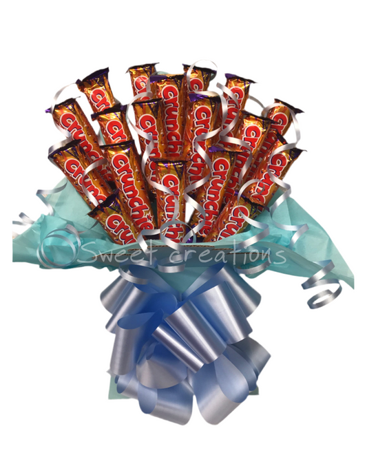 Crunchie Chocolate Bouquet sweet creations Party gift  male birthday present sweet hamper Easter Mother's Day fathers day