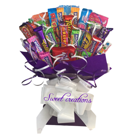 Mixed sweet and chocolate Bouquet SWEET CREATIONS sweet hamper gift party tablecentre teacher gift thank you