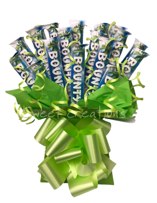 Bounty Chocolate Bouquet sweet creations Party gift  male birthday present sweet hamper Easter Mother's Day fathers day