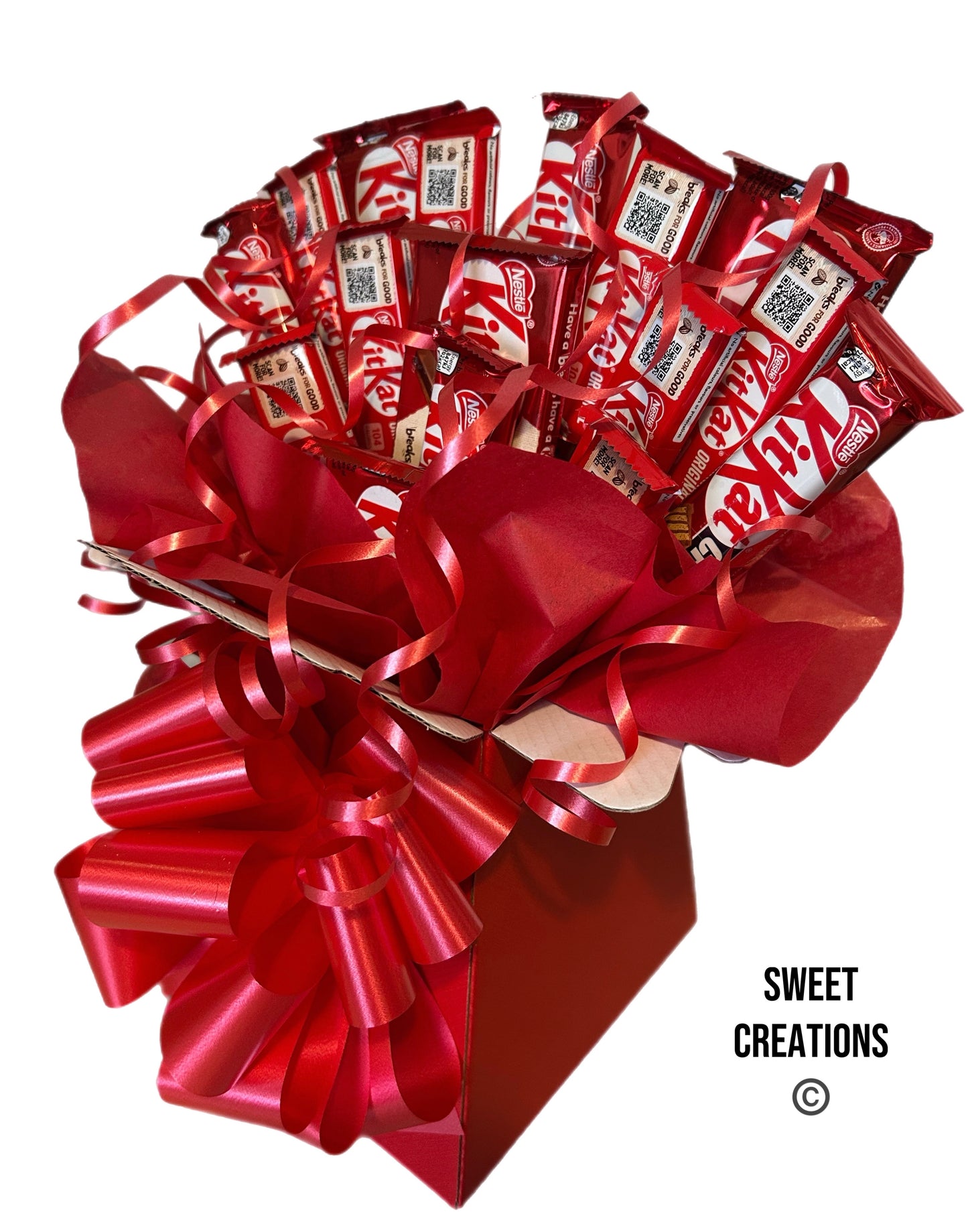 Kit Kat chocolate bouquet SWEET CREATIONS sweet hamper gift party tablecentre christmas