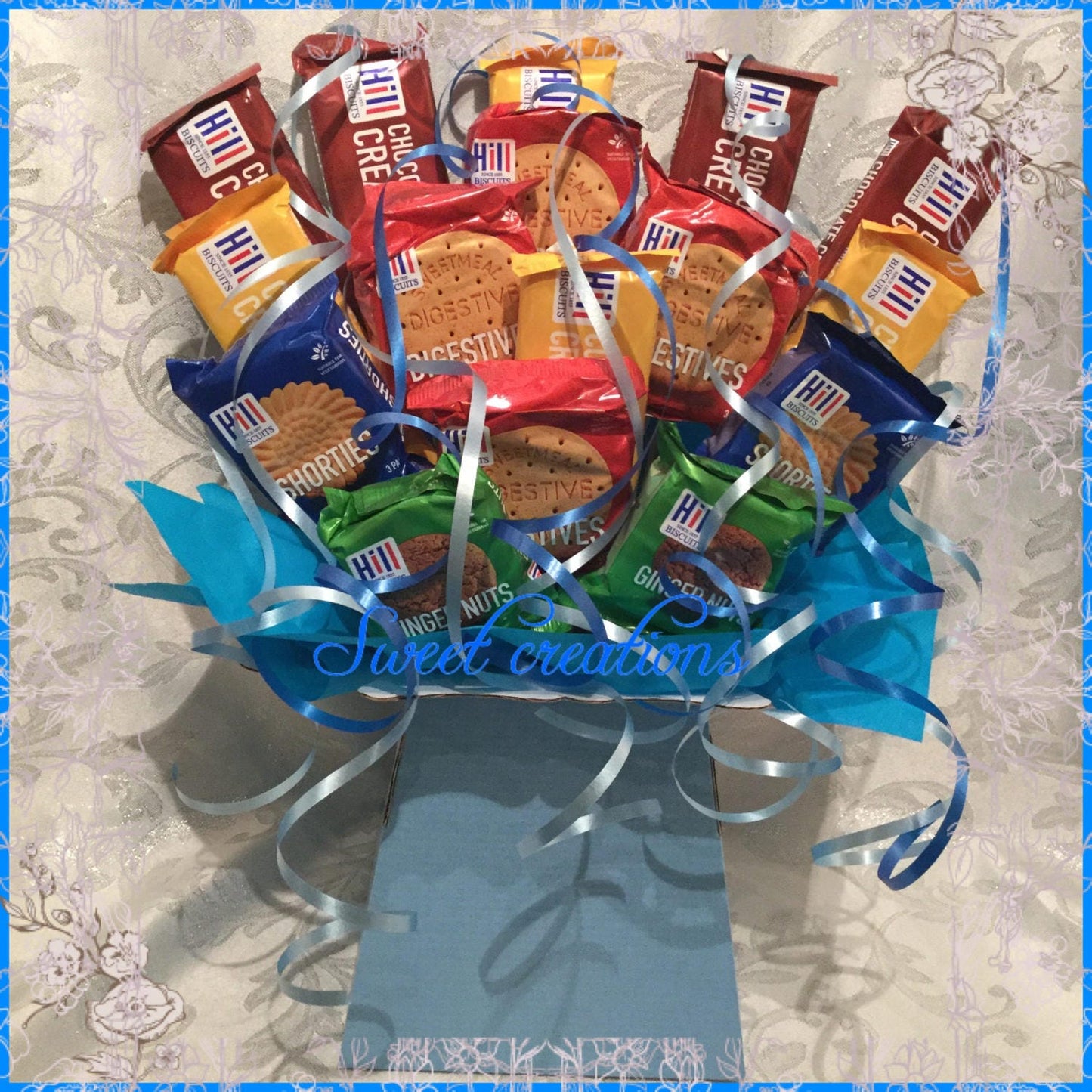 Biscuit Bouquet SWEET CREATIONS sweet hamper gift party tablecentre christmas no chocolate or sweets teacher thank you gift