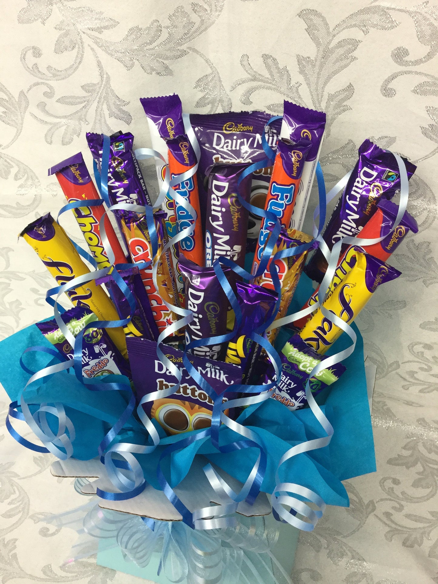 cadbury Chocolate Bouquet sweet creations sweet hamper flake dairy milk fudge buttons Teacher gift thank you