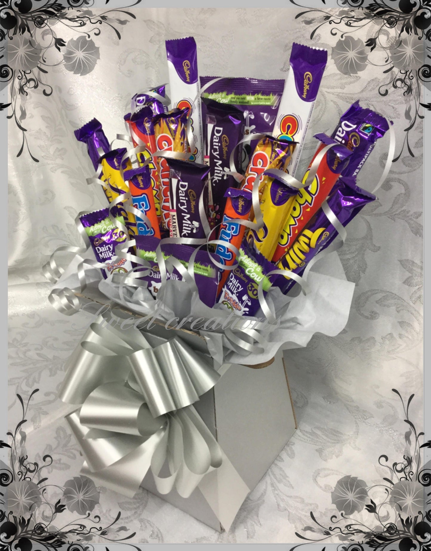 cadbury Chocolate Bouquet sweet creations sweet hamper flake dairy milk fudge buttons Teacher gift thank you