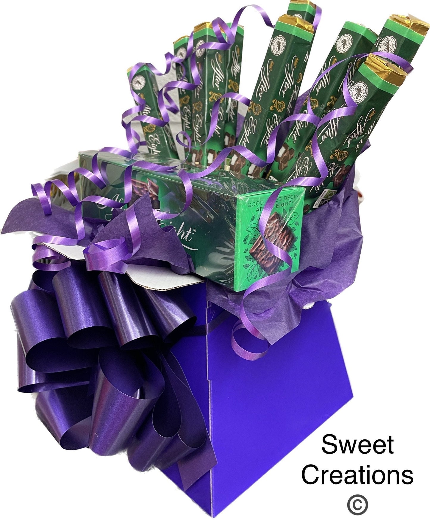 After eights Chocolate Bouquet sweet creations tablecentre sweet hamper Christmas birthday present gift party dark chocolate